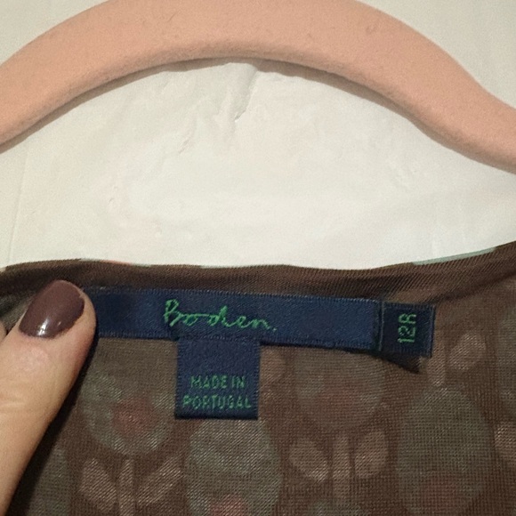 Boden Elegant V-Neck Long Sleeve Dress - Picture 6 of 9